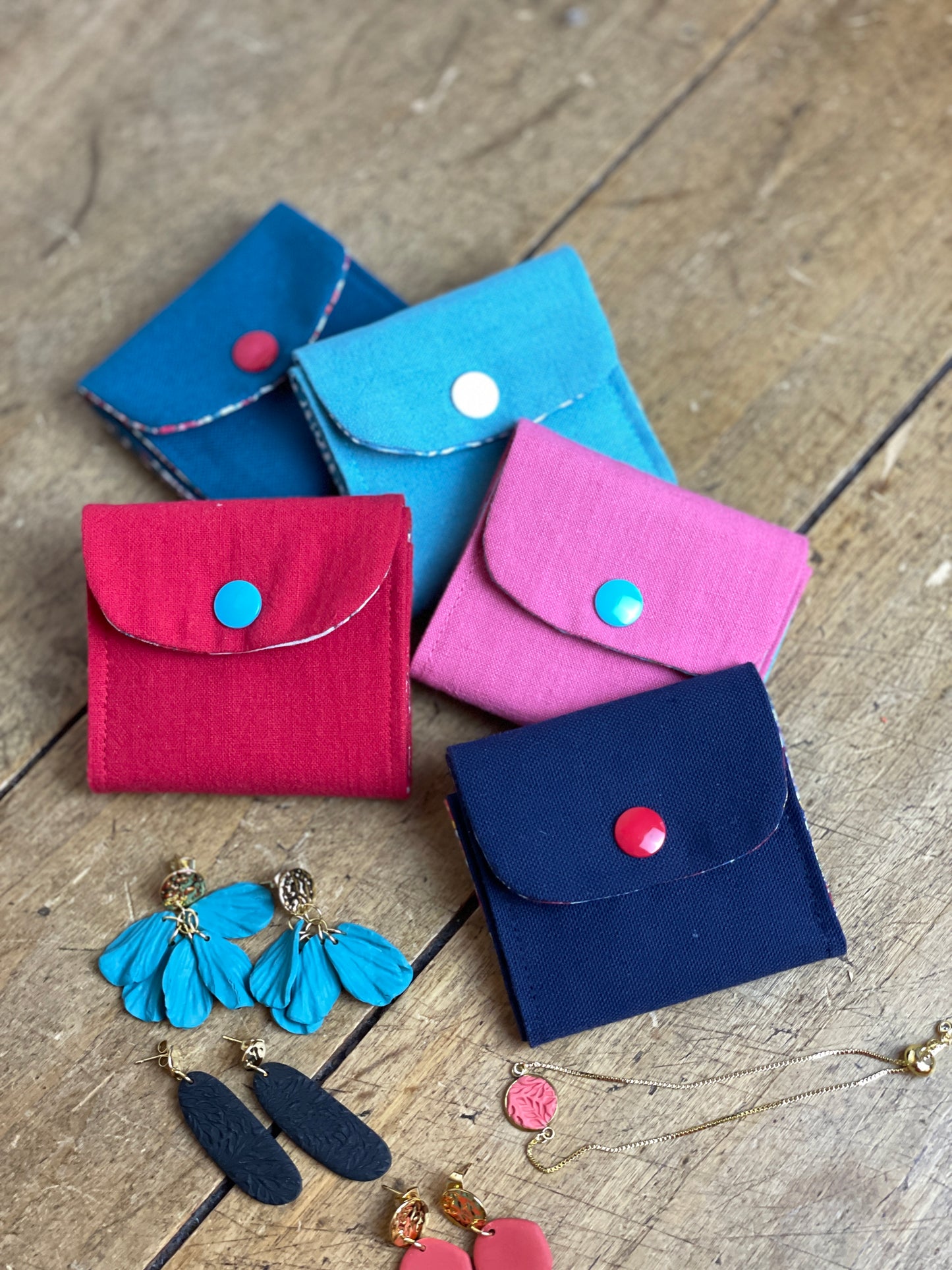 Mini trousse à bijoux turquoise