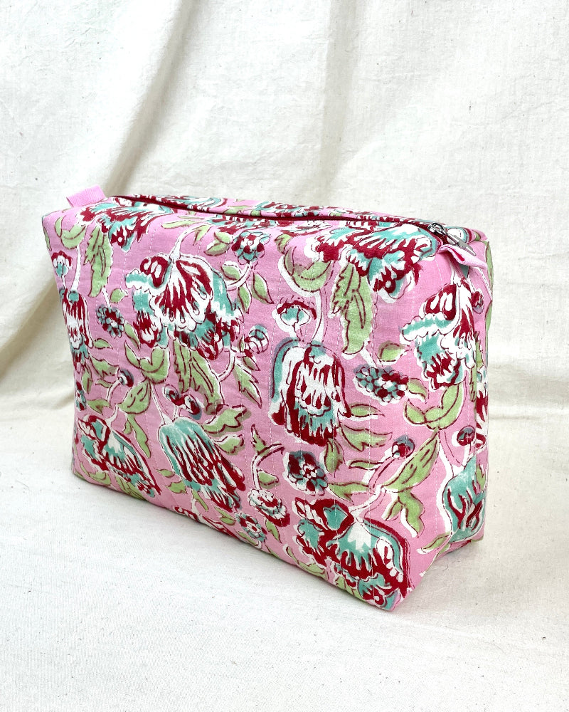 Grande trousse de toilette rouge