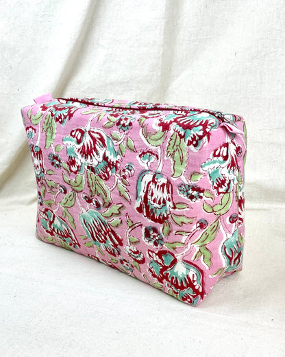 Grande trousse de toilette rouge