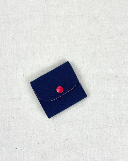 Mini trousse à bijoux bleue