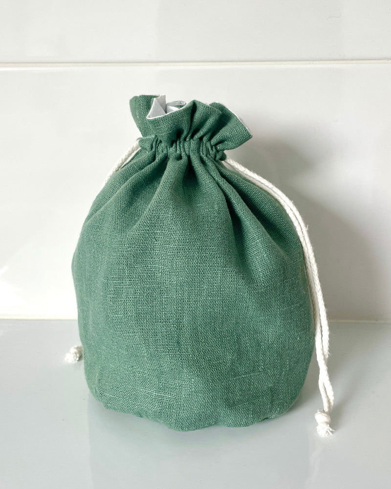 Trousse de toilette pochon couleur verte