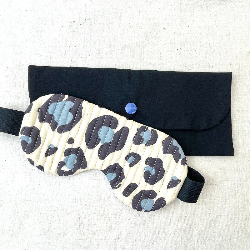 Masque de nuit occultant tissu léopart