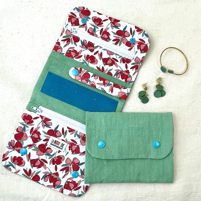 Trousse à bijoux nomade verte