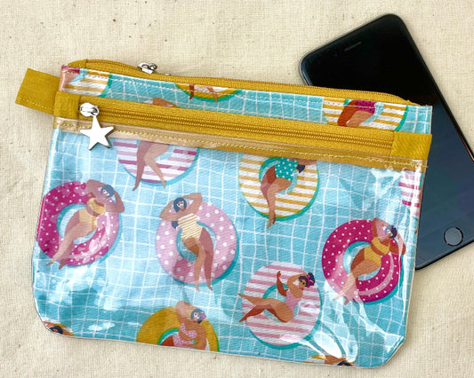 Petite trousse tactile smartphone jaune